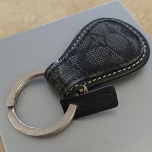 Coach Keychain Black Monogram